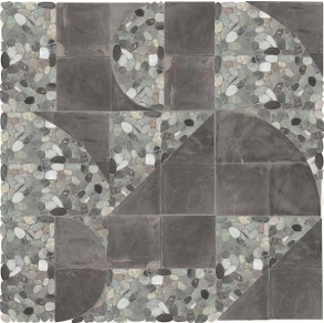 Coastal Art Deco Pebble - stone tile